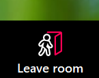 A screenshot of the Leave icon, found on the Zoom Meeting Controls toolbar.
